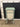 60963 Vintage Mint Green Side Table with Drawer and Cabinet