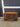 56762 Vintage Wood and Glass Media Cabinet