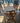 53073 Vintage Wooden Dining Set with Cushion Seats