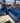 49103 Contemporary Blue Velvet Sofa and Chair Set