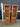 10205 Rustic Wooden Bookshelves with Cabinet