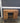 18677 Vintage Wooden Office Desk with Brass Handles