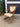 24237 Vintage Wooden Rocking Chair with Fabric Seat