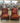 25217 Vintage Red Upholstered (Bernhardt) Armchairs with Nailhead Trim