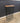 57010 Rustic Black Metal Wine Rack with Wooden Top
