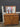 34430 Vintage Wooden Dresser with Mirror