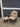 64434 Beige Upholstered Glider Chair with Ottoman