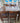 86073 Rustic Wooden Dining Table Set with Six Chairs