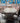 08712 Vintage Wooden Dining Table Set with Cushioned Chairs