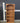 99205 Solid Wood Bookshelf with Geometric Trim