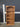 99205 Solid Wood Bookshelf with Geometric Trim