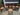 69397 Set of Six Wooden Bar Stools with Cushioned Seats