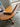 73112 Vintage Oak Pedestal Dining Table with Leaf