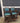 51078 Vintage Pair of Blue Upholstered Armchairs