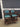51078 Vintage Pair of Blue Upholstered Armchairs