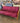 22034 Plum Upholstered Wooden Futon Sofa Bed
