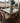 01590 Rustic Wood Dining Table Set with Cushioned Chairs