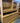 59625 Vintage Oak Display Hutch with Glass Doors