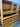 59625 Vintage Oak Display Hutch with Glass Doors