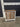 22125 Vintage White and Wood Accent Cabinet