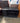 01853 Black Wooden TV Stand with Shelves