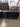 01853 Black Wooden TV Stand with Shelves