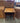 12471 Solid Oak Rolling Side Table