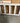 13687 White Wooden Glass-Front Wall Cabinet