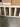 13687 White Wooden Glass-Front Wall Cabinet