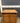 12916 Vintage Oak Wood Cabinet with Sliding Keyboard Drawer