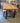 66464 Rustic Wooden Dining Table with Benches
