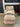 92828 Vintage Beige Textured Armchair with Ottoman