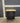 67075 Black Rolling Kitchen Island with Natural Wood Top