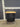 67075 Black Rolling Kitchen Island with Natural Wood Top