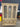 38336 Vintage Cream Display Cabinet with Glass Doors