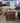 23014 Vintage Wooden Nightstand with Drawer and Cabinet