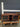 15297 Vintage Wooden TV Stand with Glass Doors