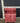 66199 Vintage Red Wooden Hutch Cabinet
