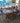 54271 Vintage Wooden Dining Table Set with Chairs