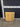 61058 Vintage Yellow Corner Cabinet