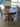 22154 Vintage Oak Dining Table Set with Four Chairs