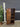 04389 Vintage Wooden Bookshelf with Sliding Doors