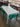 99859 Modern White Dining Table with Green Chairs Set