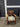 97711 Vintage Child's Wooden Rocking Chair with Plaid Cushion