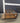 71947 Vintage Wooden Glass-Top Coffee Table