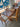 24421 Vintage Wooden Dining Table with Chairs