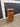 63788 Vintage Woven Rattan Side Table with Cabinet