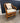66185 Vintage Rattan Armchair with Pastel Cushions