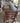 82656 Rustic Dark Wood Dining Table Set