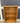 38974 Vintage Oak Rolling Bookshelf